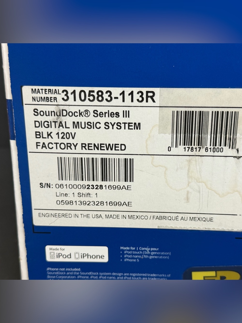NEW Bose SoundDock Series III Digital Music System Lightning Speaker Open Box - Picture 8 of 9